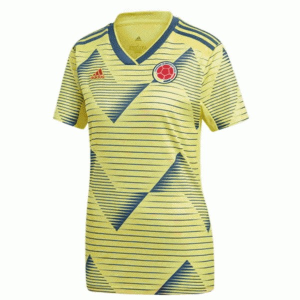 Camisetas Colombia Primera equipo Mujer 2019 Amarillo
